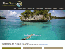 Tablet Screenshot of nikamtours.com